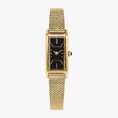 Citizen Womens Gold Tone Stainless Steel Bracelet Watch Eg7128-59e