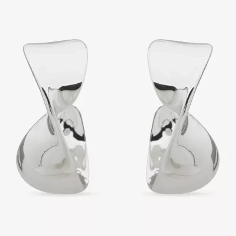 Worthington Womens 27.9mm Hoop Earrings