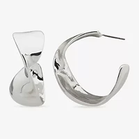 Worthington Womens 27.9mm Hoop Earrings