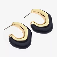Bijoux Bar Womens 1 1/2 Inch Hoop Earrings