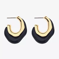 Bijoux Bar Womens 1 1/2 Inch Hoop Earrings