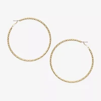 Bold Elements Womens 80mm Hoop Earrings