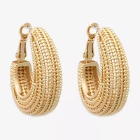 Bold Elements Womens 29.1mm Hoop Earrings