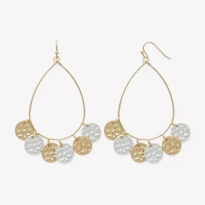 Bold Elements Womens 67.5mm Hoop Earrings