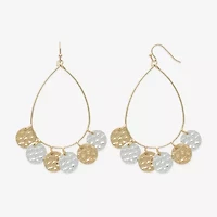 Bold Elements Womens 67.5mm Hoop Earrings