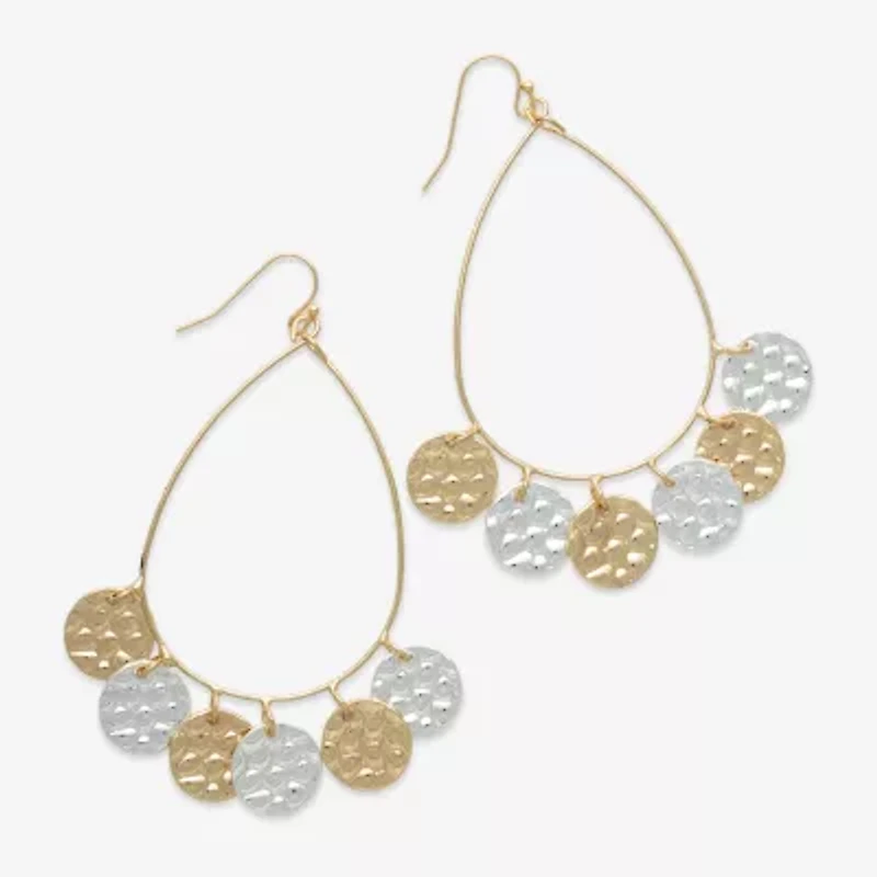 Bold Elements Womens 67.5mm Hoop Earrings
