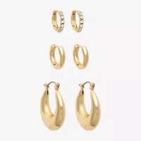 Mixit Womens 3 Pair Earring Set