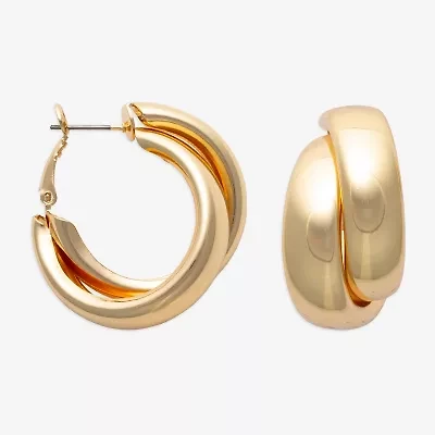 Bold Elements Womens 22.1mm Hoop Earrings