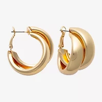 Bold Elements Womens 22.1mm Hoop Earrings
