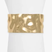 Bold Elements Gold Tone Womens Cuff Bracelet