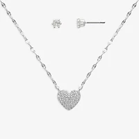 Mixit Womens Glass Hypoallergenic 2-pc. Jewelry Set