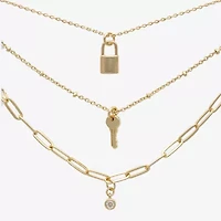 Mixit Womens Glass Hypoallergenic 3-pc. Necklace Set