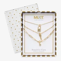Mixit Womens Glass Hypoallergenic 3-pc. Necklace Set