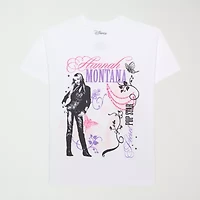 Hannah Montana Boyfriend Tee Womens Juniors Crew Neck Short Sleeve Loose Fit Graphic T-Shirt