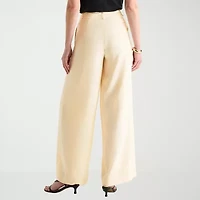 Worthington Womens Tall Wide Leg High Rise Trouser