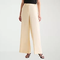 Worthington Womens Tall Wide Leg High Rise Trouser