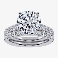 Signature By Modern Bride (H-I / Si1-Si2) Womens 2 CT. T.W. Lab Grown White Diamond 14K Gold Round Bridal Set