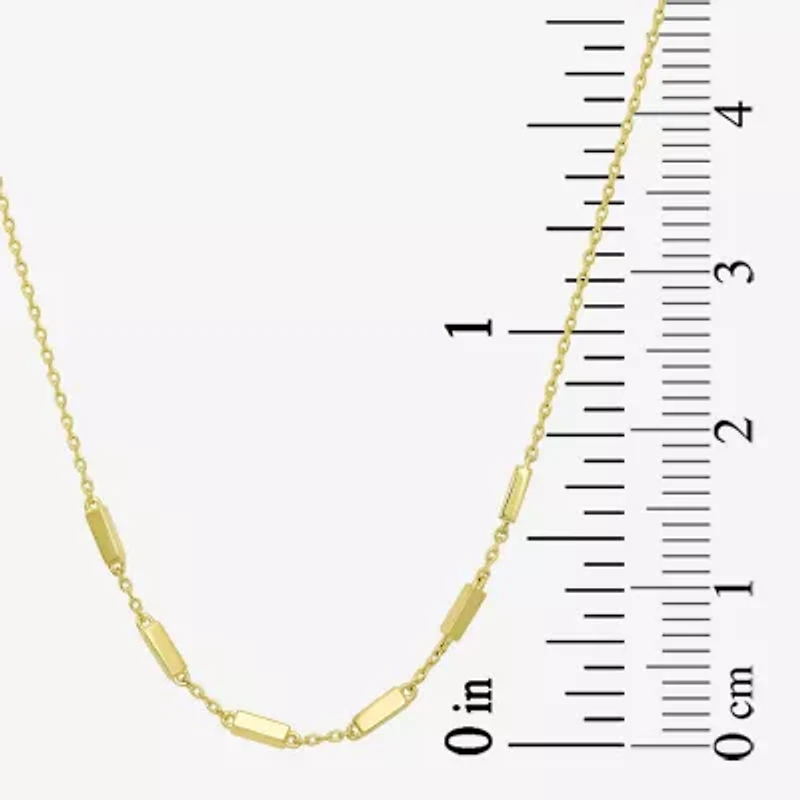 Gold Addiction Womens 10K Gold 16 Inch Cable Chain Necklace
