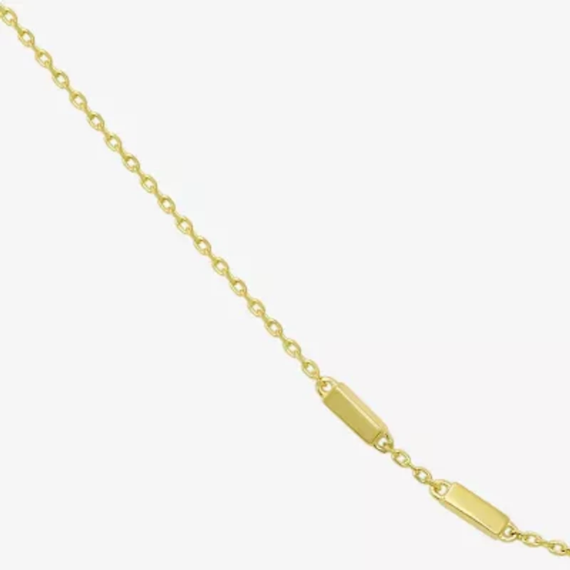 Gold Addiction Womens 10K Gold 16 Inch Cable Chain Necklace