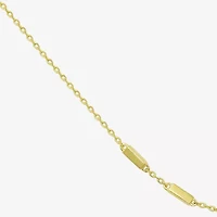 Gold Addiction Womens 10K Gold 16 Inch Cable Chain Necklace