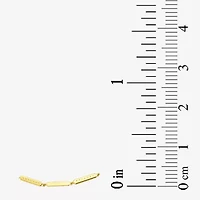 Gold Addiction Womens 10K Gold 7 Inch Semisolid Cable Chain Bracelet