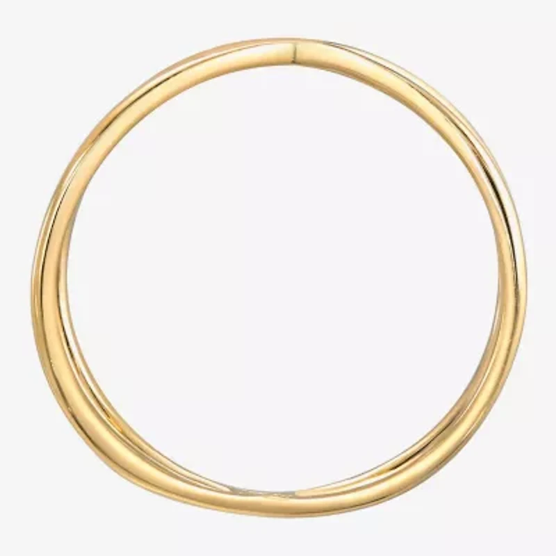 Gold Addiction Womens 10K Gold Crossover Band