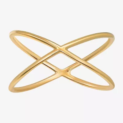 Gold Addiction Womens 10K Gold Crossover Band