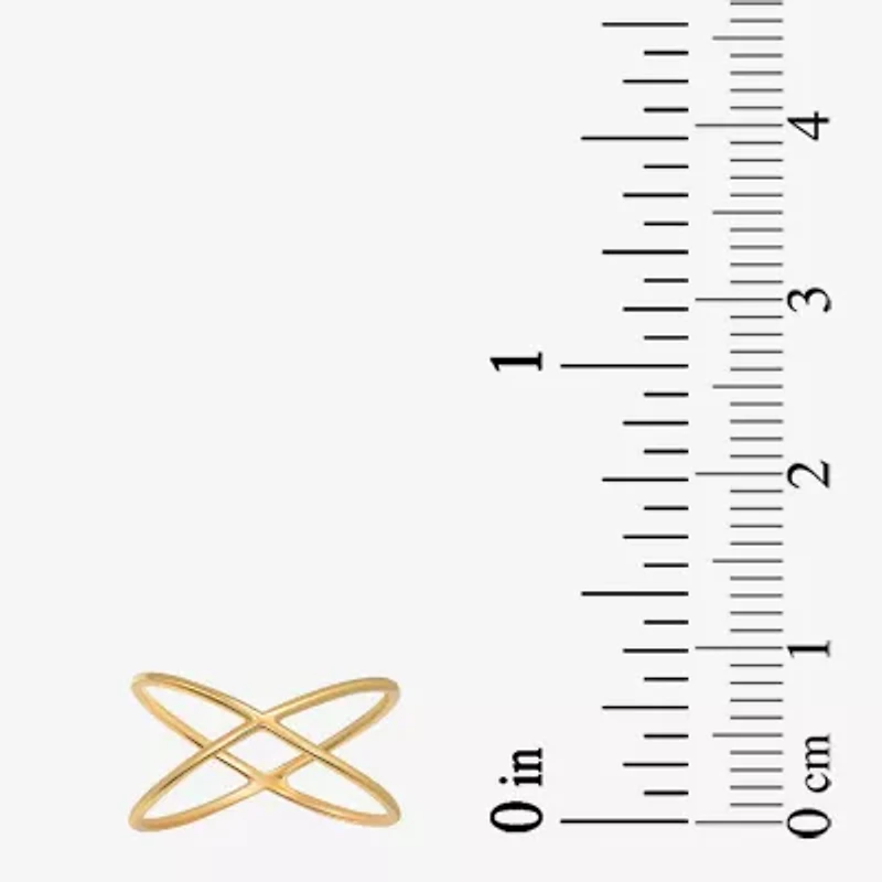 Gold Addiction Womens 10K Gold Crossover Band