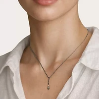 Harry Potter Womens Diamond Accent Lab Grown Black Diamond 14K Gold Over Silver 16 Inch Pendant Necklace