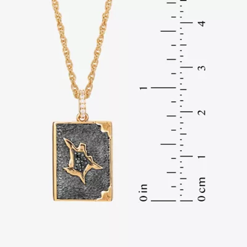 Harry Potter (F / Si2) Womens Diamond Accent Lab Grown Diamond 14K Gold Over Silver 18 Inch Pendant Necklace