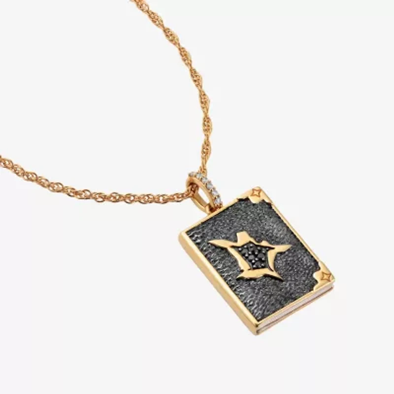 Harry Potter (F / Si2) Womens Diamond Accent Lab Grown Diamond 14K Gold Over Silver 18 Inch Pendant Necklace