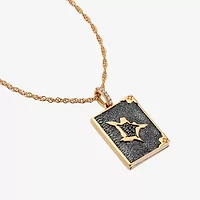 Harry Potter (F / Si2) Womens Diamond Accent Lab Grown Diamond 14K Gold Over Silver 18 Inch Pendant Necklace