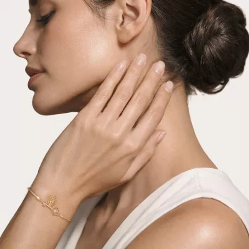 Harry Potter (F / Si2) Womens Diamond Accent Lab Grown White Diamond 14K Gold Over Silver Bolo Bracelet