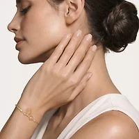 Harry Potter (F / Si2) Womens Diamond Accent Lab Grown White Diamond 14K Gold Over Silver Bolo Bracelet