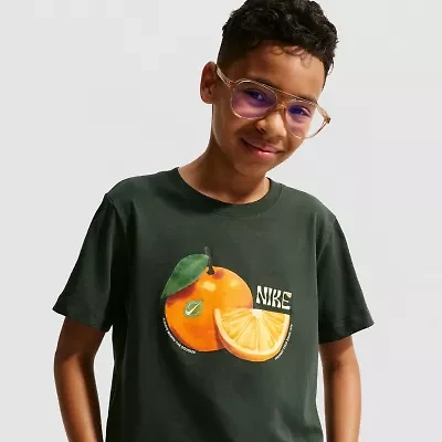 Nike Big Kid Unisex Crew Neck Short Sleeve Regular Fit Graphic T-Shirt