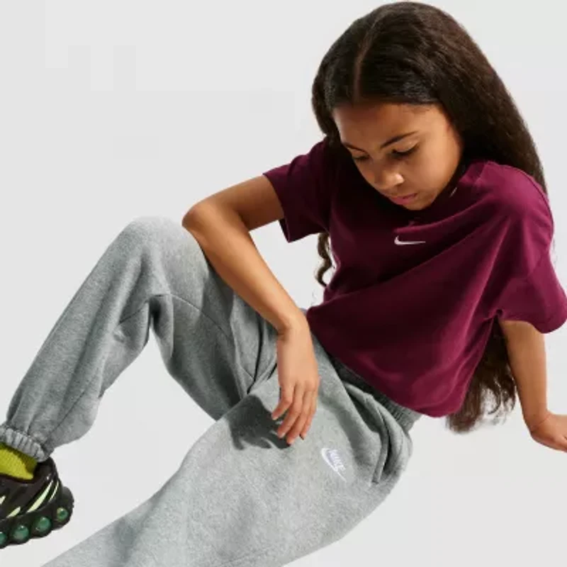 Nike Club Big Kid Unisex Regular Fit Fleece Pull-On Pant