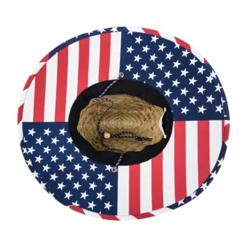 Totes Lifeguard Americana Straw Mens Safari Hat