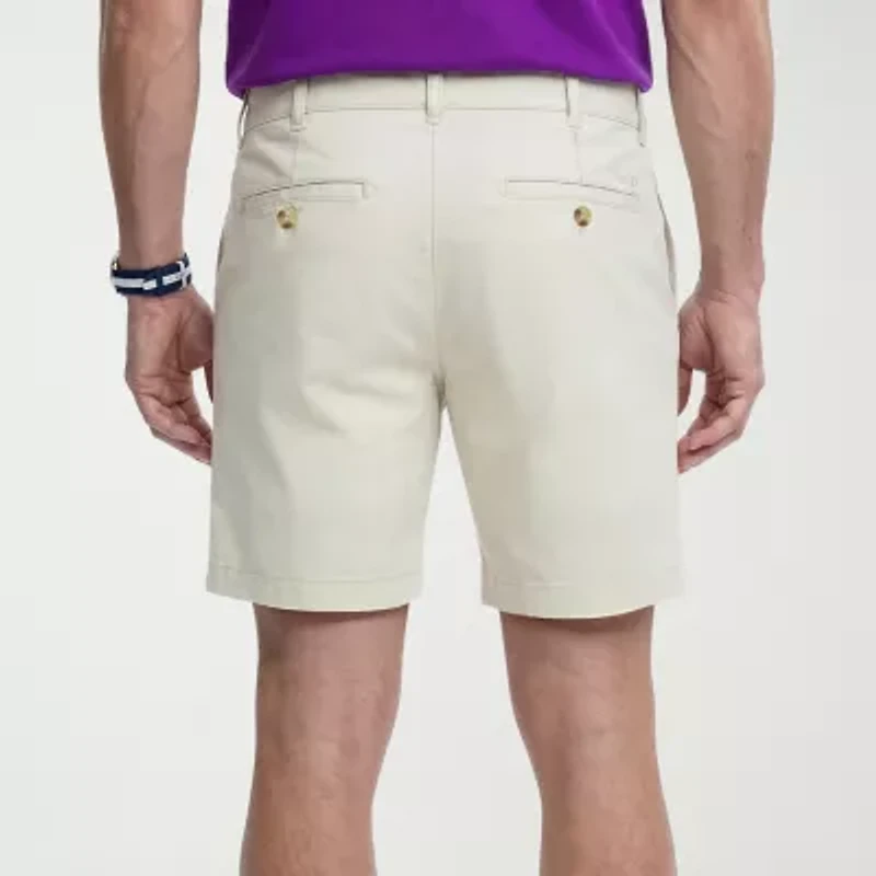 IZOD Saltwater Mens 7" Stretch Fabric Chino Short