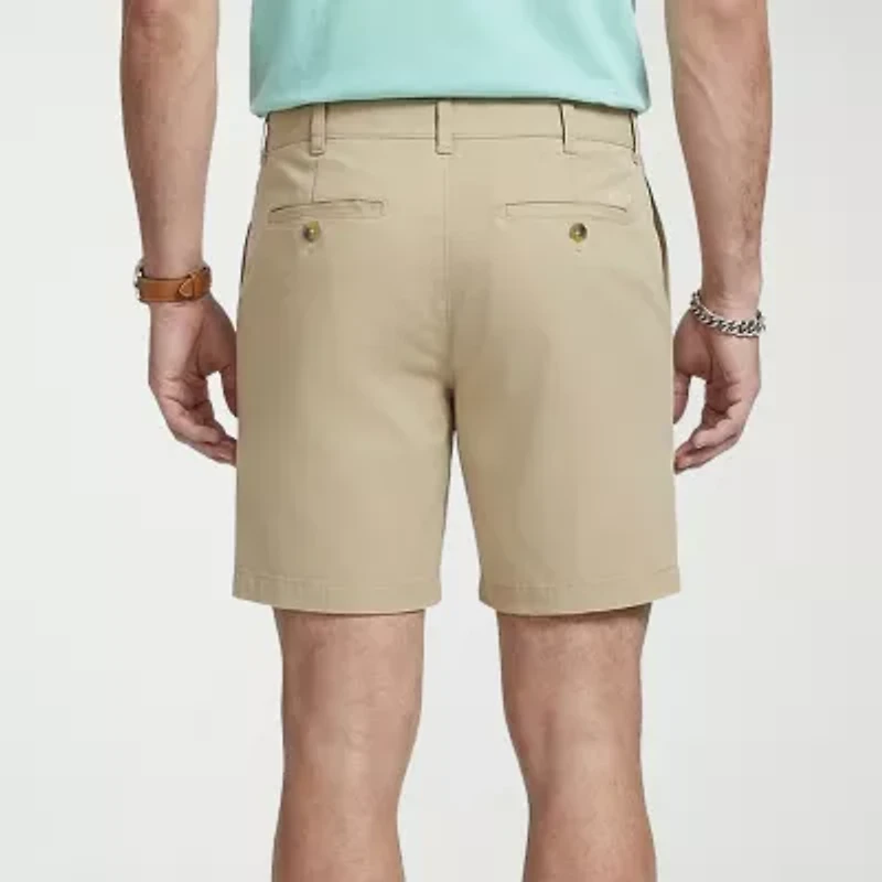 IZOD Saltwater Mens 7" Stretch Fabric Chino Short