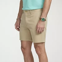 IZOD Saltwater Mens 7" Stretch Fabric Chino Short
