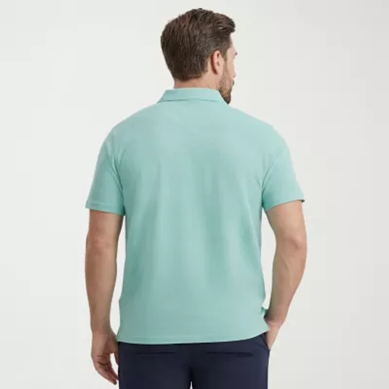 IZOD Dockside Slub Big and Tall Mens Classic Fit Short Sleeve Polo Shirt