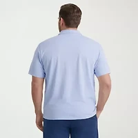 IZOD Dockside Slub Big and Tall Mens Classic Fit Short Sleeve Polo Shirt