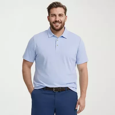 IZOD Dockside Slub Big and Tall Mens Classic Fit Short Sleeve Polo Shirt