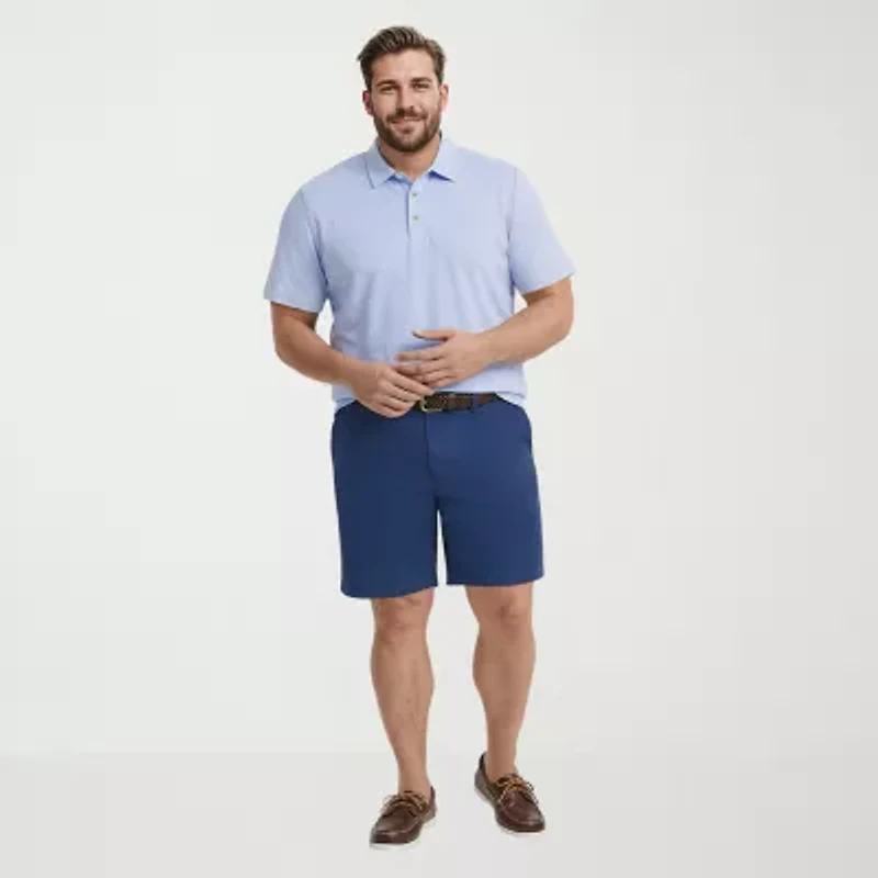 IZOD Dockside Slub Big and Tall Mens Classic Fit Short Sleeve Polo Shirt