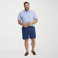 IZOD Dockside Slub Big and Tall Mens Classic Fit Short Sleeve Polo Shirt