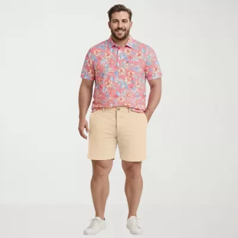 IZOD Sunshield Performance Big and Tall Mens Classic Fit Short Sleeve Polo Shirt