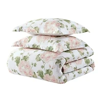 Martha Stewart Geranium Bloom 3-pc. Easy Care Duvet Cover Set