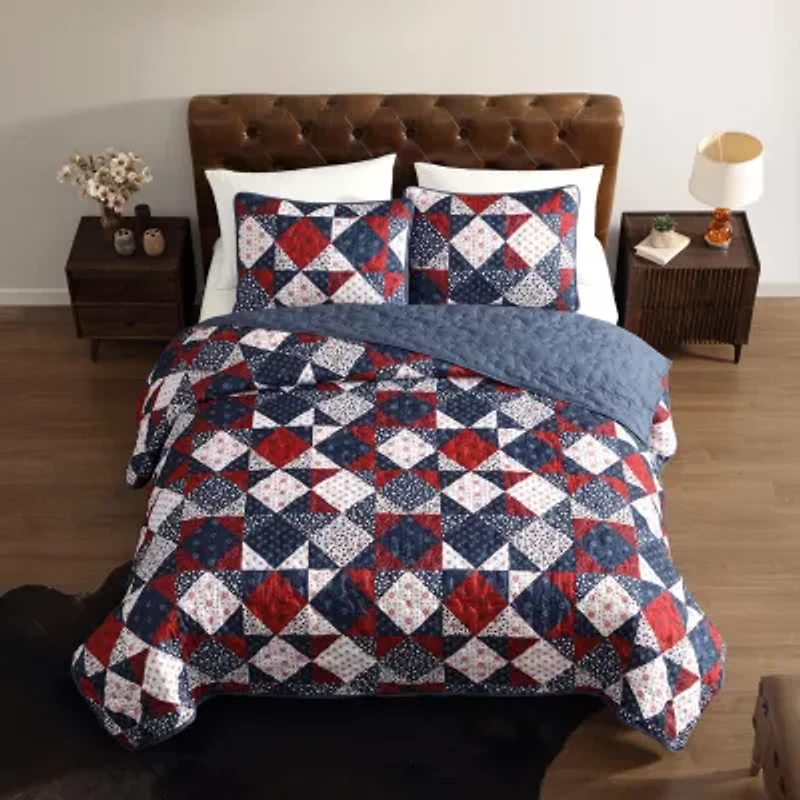 Wrangler Rodeo Patchwork 3-pc. Easy Care Quilt Set