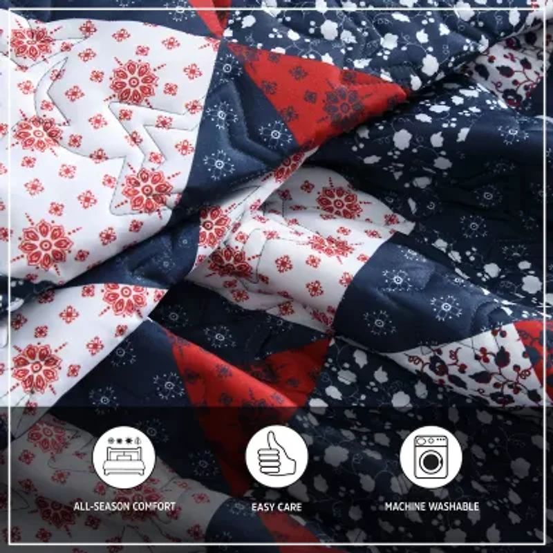 Wrangler Rodeo Patchwork 3-pc. Easy Care Quilt Set