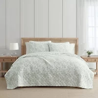 Martha Stewart Murray Leaves Easy Care Quilt Set